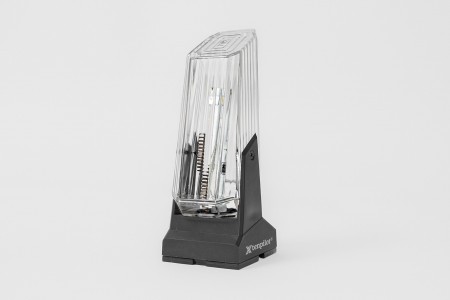 Lampa sygnalizacyjna z wbudowanym przerywaczem, transparentna
